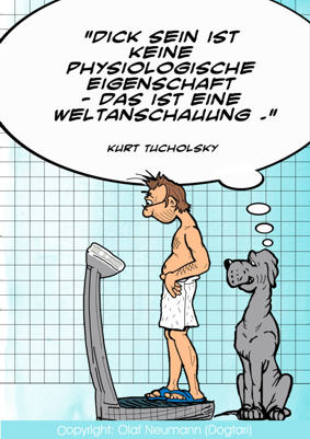 Dick - Cartoon von Olaf Neumann