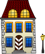 Haus mit Laterne